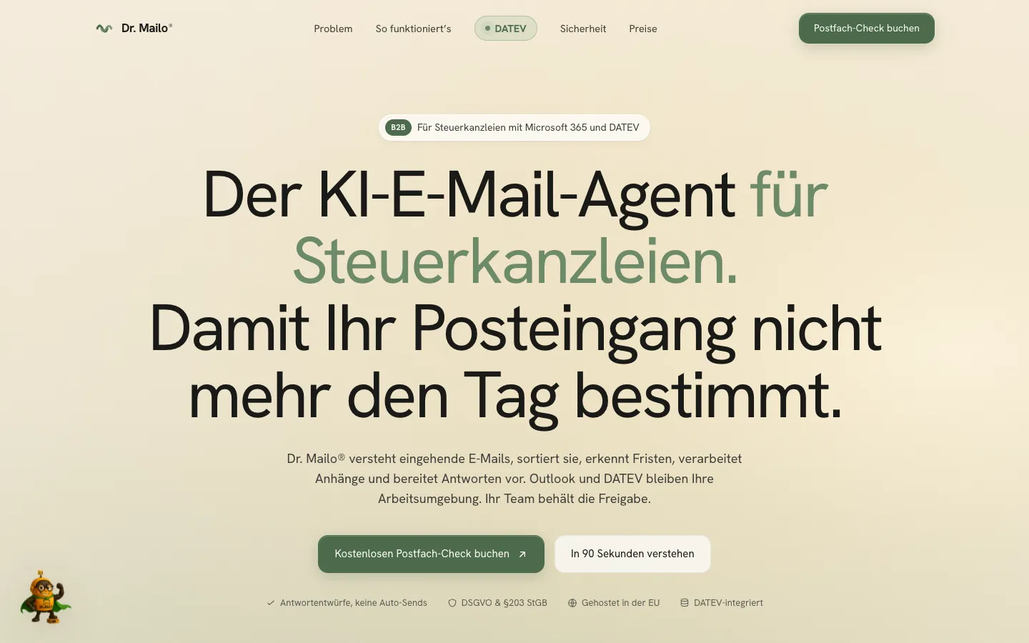 Startseite von drmailo.de
